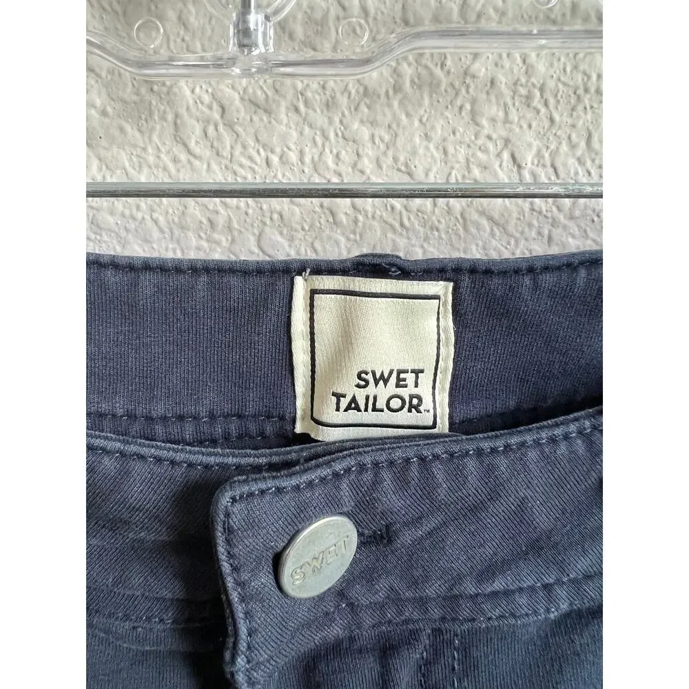 Swet Tailor Navy Blue All In Stretch Pants Men's 32x32 Casual Comfortable
